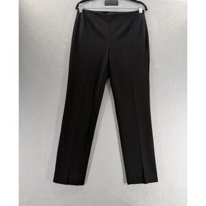 New Talbots Chino Pants Womens 4P Black Classic Side Zip Office Career Dress NWT